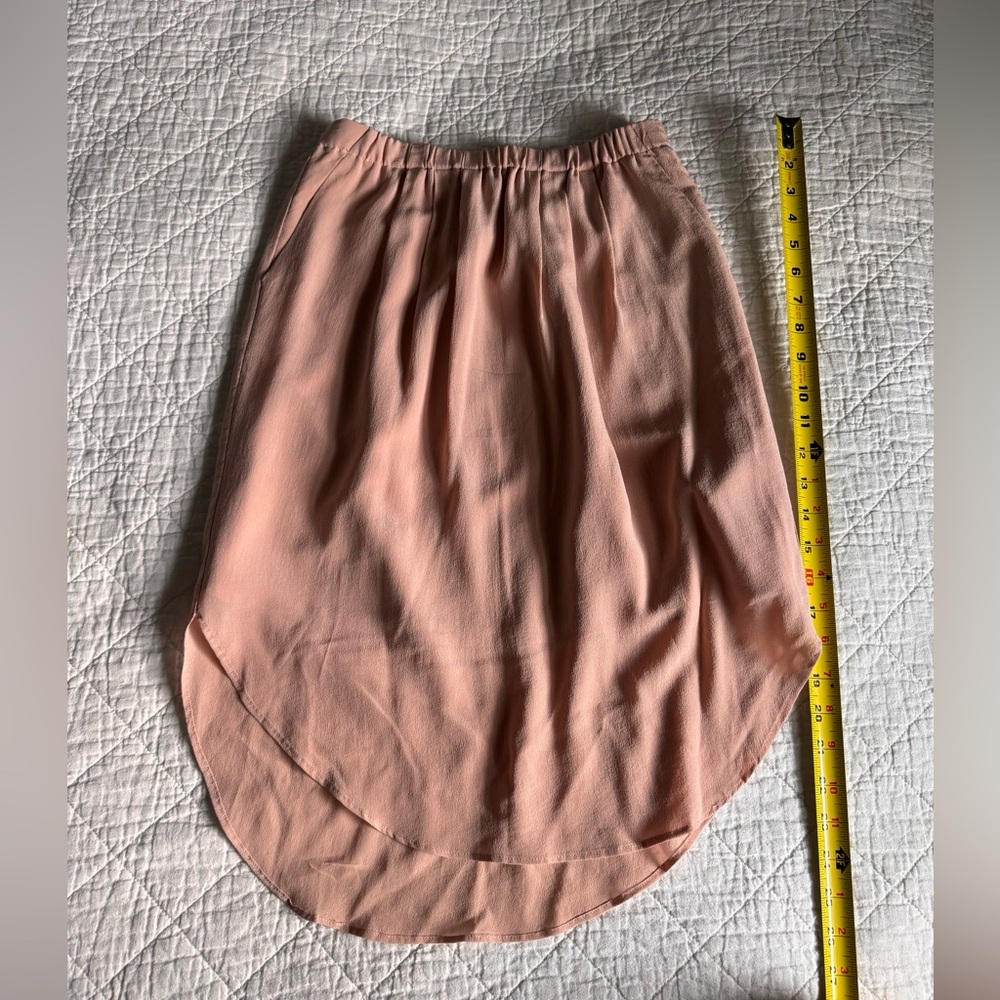 NWOT Madewell tulip skirt pink high rise pockets lined